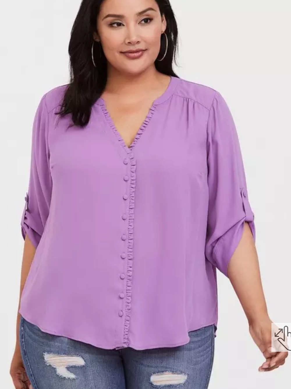 🌼TORRID HARPER Ruffle Georgette Top🌼